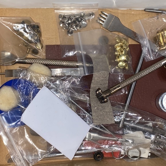 Home 100% Leather working DYI Professional project make leather goods new kit - Picture 10 of 11